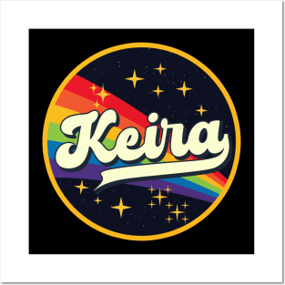 Keira // Rainbow In Space Vintage Style Posters and Art